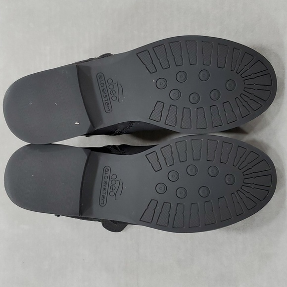 Abeo Yana booties women's 7N black Nubuck leather snake print detail buckle - Picture 9 of 11